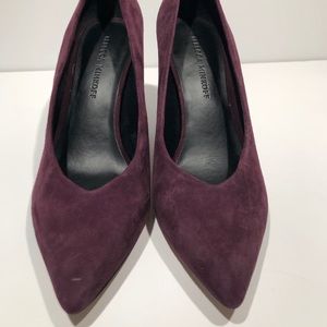 Rebecca Minkoff suede cone heeled shoes size 7